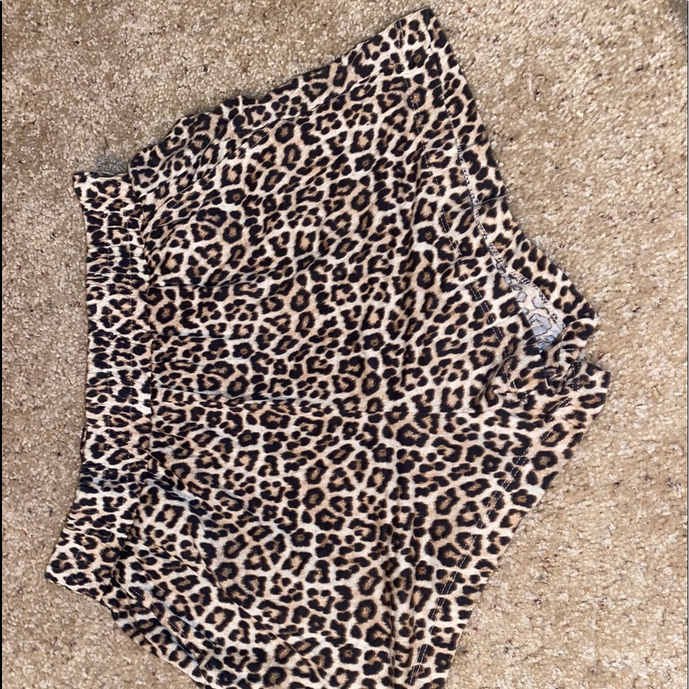 Leopard Print dress shorts